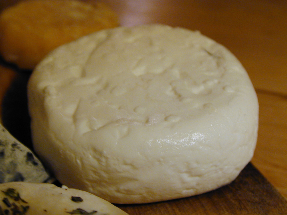 Mold the cheese into the desired shape. We generally do logs or wheels like the one pictured here.